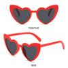 Heart Shaped Sunglasses Vintage Trendy Street Shooting Shades Uv Protection Irregular Fashion Pink Heart Sun Glasses For Women
