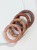New Bamboo Tube Acrylic Stack Elastic Bracelets set for Women Men Vintage 4pcs Chunky Big Elbow Beaded Cuff Bangle Boho Jewelry
