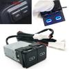 25*46mm Blue LED Light Car Double Type-C PD Charger Power Adapter for Toyota Camry Highlander Sienna Accessories