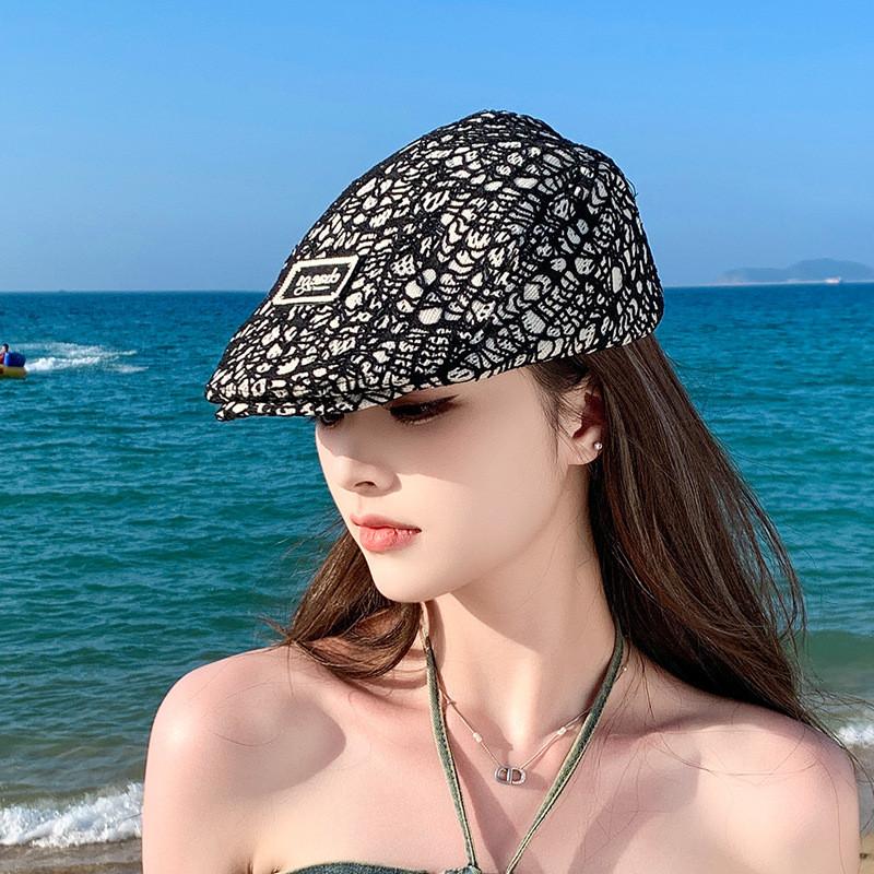 Japanese Artistry Beret Hat With Sun Protection And Breathability For Summer And Spring Fashion Enthusiasts