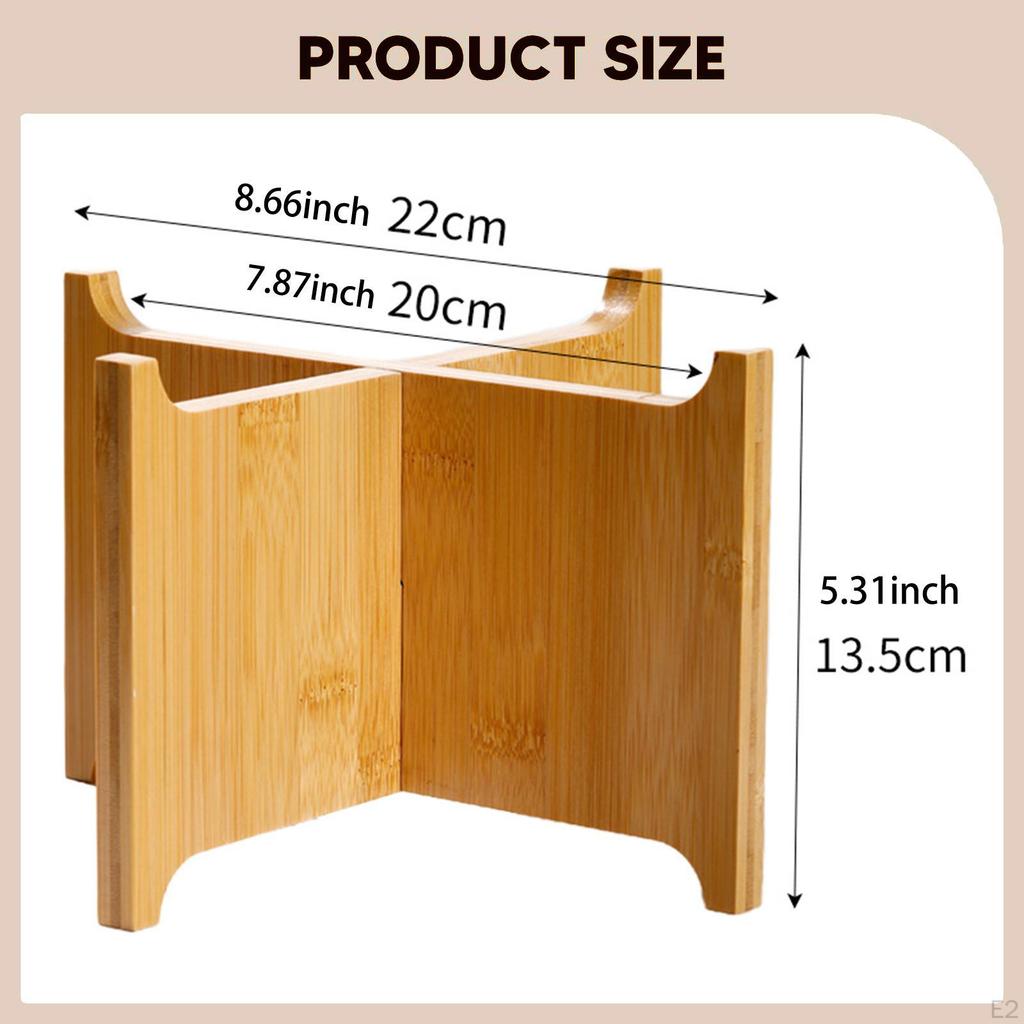 Holz-Pflanzenständer Dekorativer rustikaler Blumentopfhalter für Schreibtisch Wohnzimmer Innenbereich