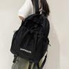 Student School Bag Women's Durable Backpack Men's Letter Print Backpack