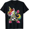 Cute Unicorn Sugar Skull Day Of The Dead Apparel Women Girls T-Shirt