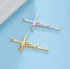 Teamer 5pcs/Lot Jesus Cross Charms Stainless Steel Vintage Pendant For Necklace Bracelet Earring Jewelry Wholesale 2026 New