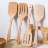 Kitchen Gadgets Slotted Spatula Long Handle Pancake Utensils Wood Spatula Cooking Tools Cookware