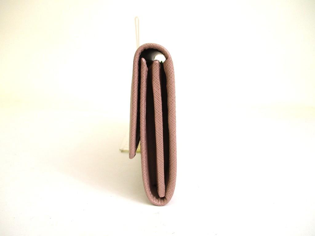 Authentic Salvatore Ferragamo Gancini Pink Beige Leather Flap Long Wallet #a906  Refurbished