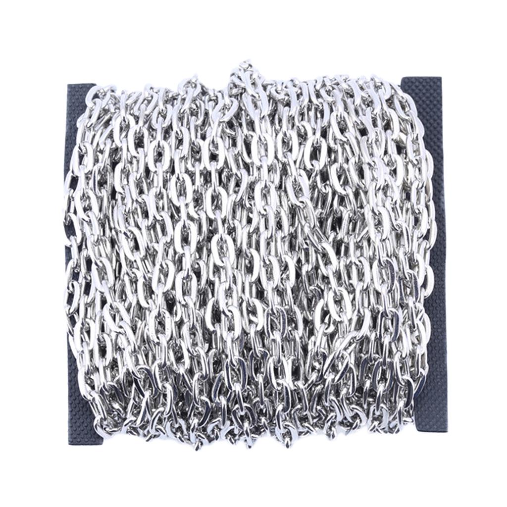 1 rolă de lanțuri de cruce de fier pentru lanțuri de cabluri pentru confecții de bijuterii DIY aurii