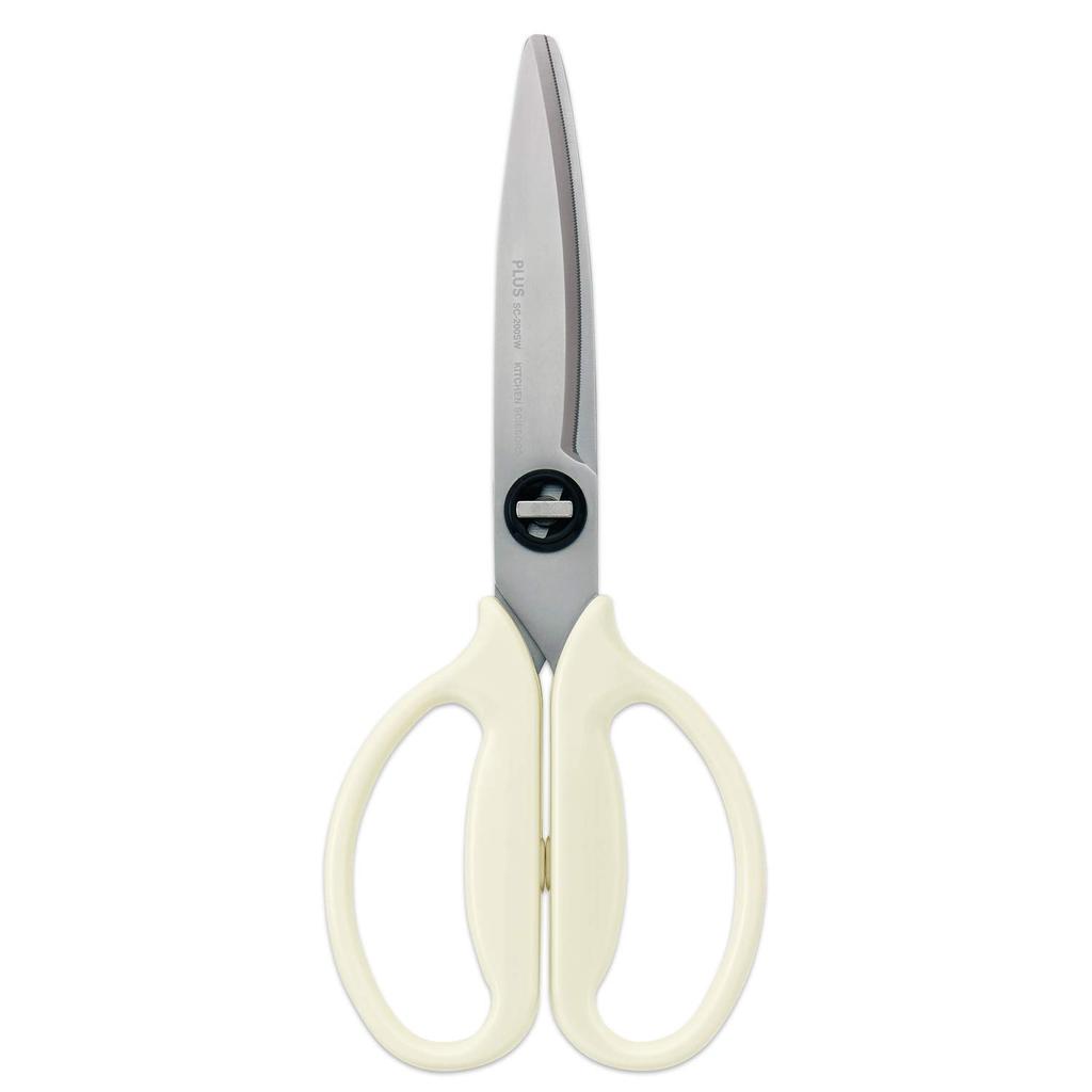 Plus Kitchen Dishwasher Fit Cut Outdoor Ivory 35678 Scissors, Disassembly, Safe, Curve, Packaging, White, Long-lasting Sharpness,