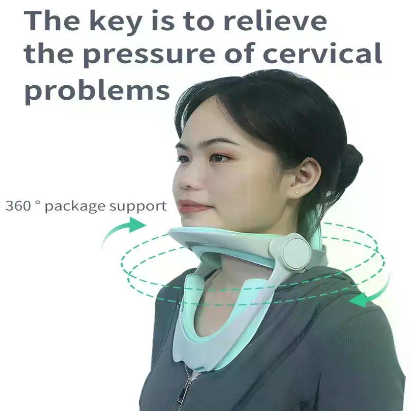 Adjustable Cervical Traction Device Neck Collar Posture Corrector for Neck Pain Relief
