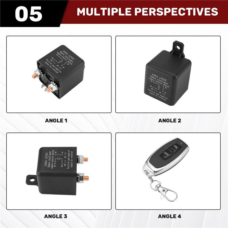 Portable Remote Battery Disconnect Switch Wireless Remote Control Battery Disconnect Switch Automobile Parts