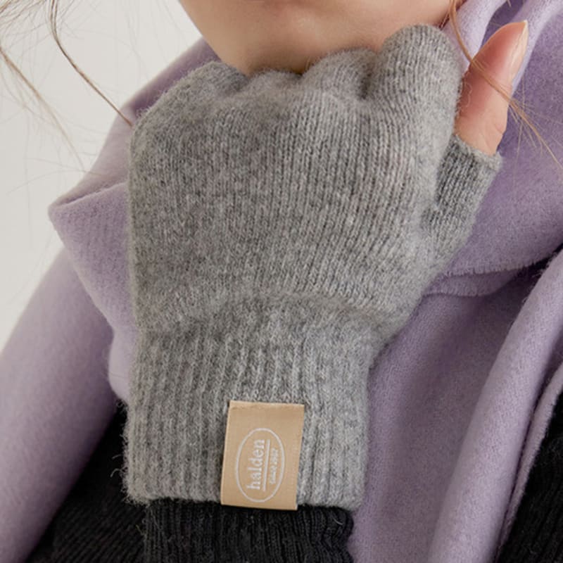 halden wool fingerless gloves (G002_grey)