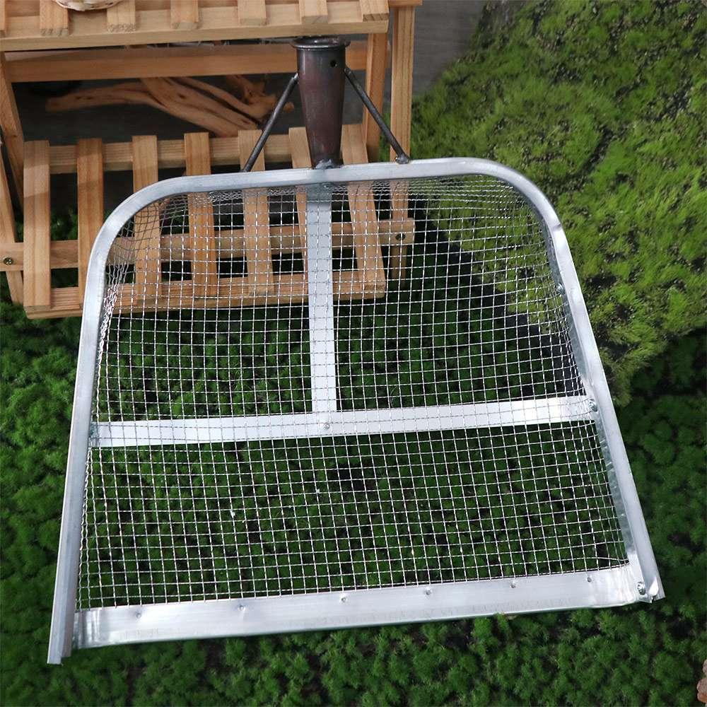 Heavy-Duty Metal Soil Sieve Filter Mesh Grain Sieve Multi-Purpose Iron Shovel Tool  Farming
