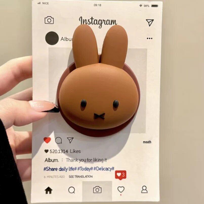 Cute Cartoon Plush Rabbit for Magsafe Magnetic Phone Holder - Retractable, Foldable, Strong Magnetic Attraction for Women