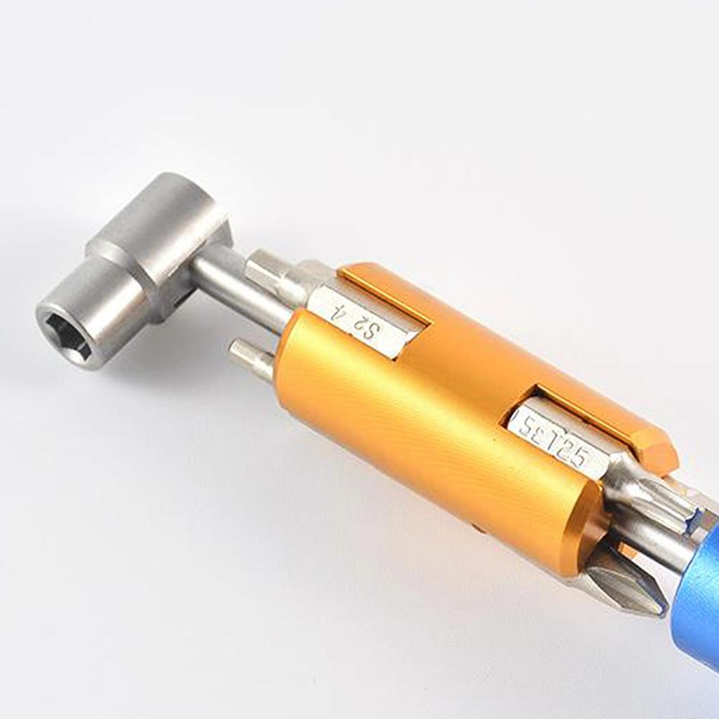 6 In 1 Mountain Road T25 Wrench Screwdriver Chain Cutter Hexagon 3- 6mm Wrench Portable Cycle Repairing Fix Kit Tool for Bike