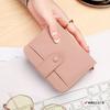 Women's Wallet Short Lychee Pattern Mini Simple and Cute Organ Card Bag Fashionable Multi-card ID Clip Wallet Tide