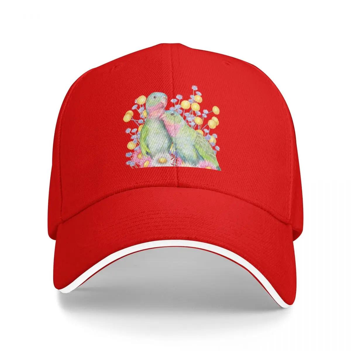 

Princess Parrots Pink Birds from the Australian Outback Baseball Cap Trucker Snapback Hats Man Womens