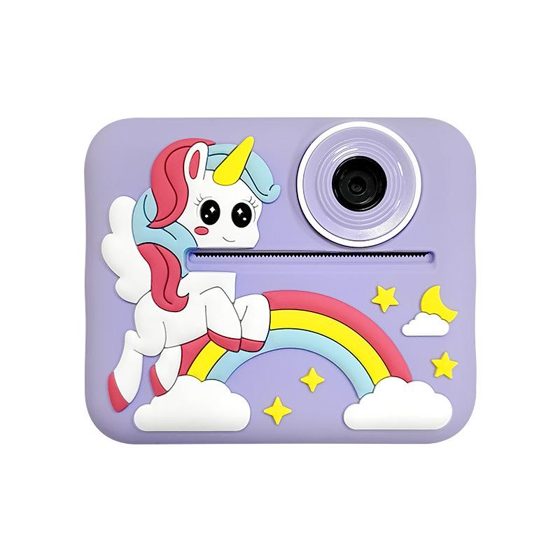 Dual-Lens Unicorn Kids' Camera with Thermal Printing