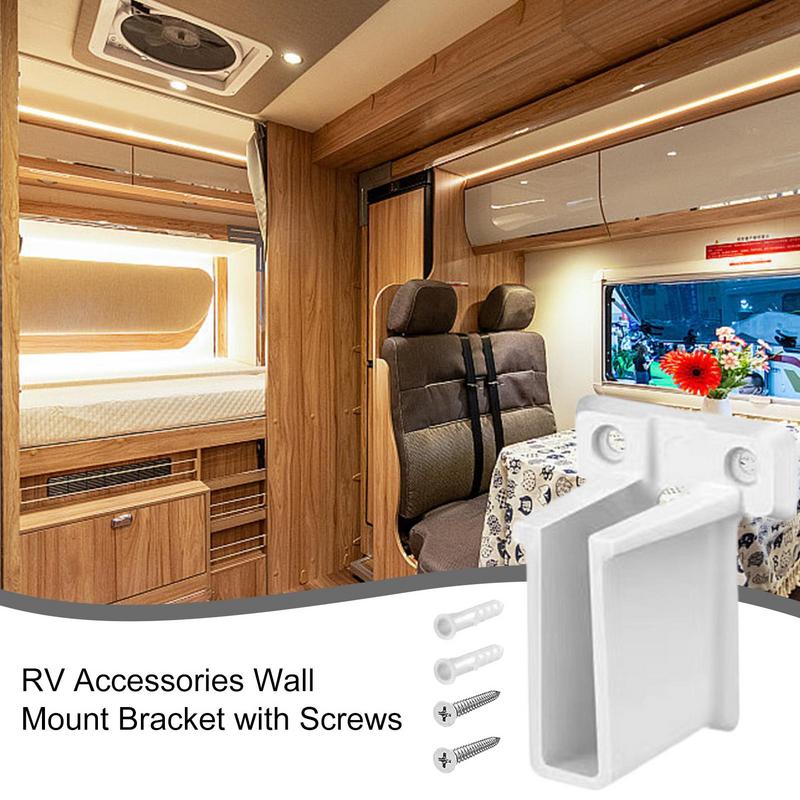 RV Wardrobe Rod Bracket Precise Fit High-Strength Drape Rod Bracket Hardware For Touring Camping Travel Vacation Adventures