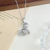 Colorful Zodiac Horse Necklace - A Unique and Versatile High-End Titanium Steel Necklace with a Touch of Sophistication