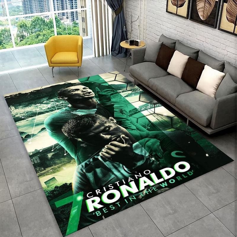 CR12 Goat R-Ronaldo Football Star Carpet Rug for Playroom Bedroom Living Room Sofa Home Decor,kids Area Rug Non-slip Floor Mat
