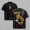 Anime Vinland Saga Thorfinn Graphic T Shirt Men Women Short Sleeve Clothing Oversized Tshirt Washed Cotton Tee Summer T-shirt