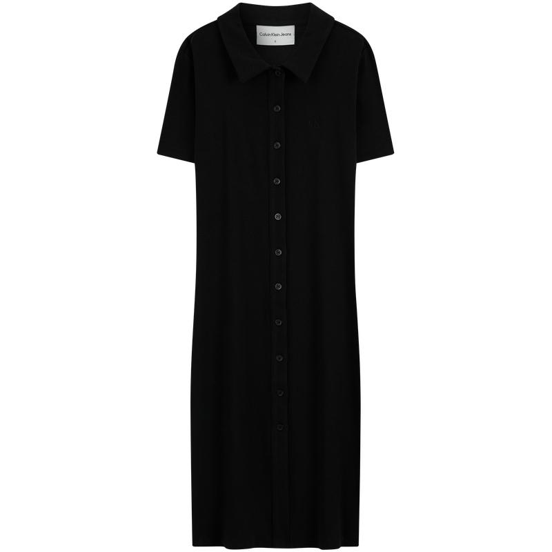 

Calvin Klein Casual Ribbed Button Knit Dress Women Dresses Space-Black J222370 XS