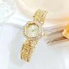 New High-End Glamorous Flower Pattern Rhinestone Inlaid Ladies' Watch Luxury Fashion Statement Bracelet Wristwatch Women Watches