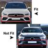 2x ABS Car Styling Front Wheel Bumper Vent Hood Fender Moulding Cover For Mercedes Benz AMG CLA