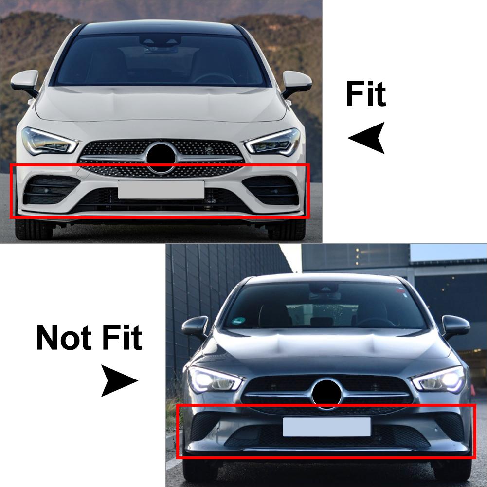 2x ABS Car Styling Front Wheel Bumper Vent Hood Fender Moulding Cover For Mercedes Benz AMG CLA