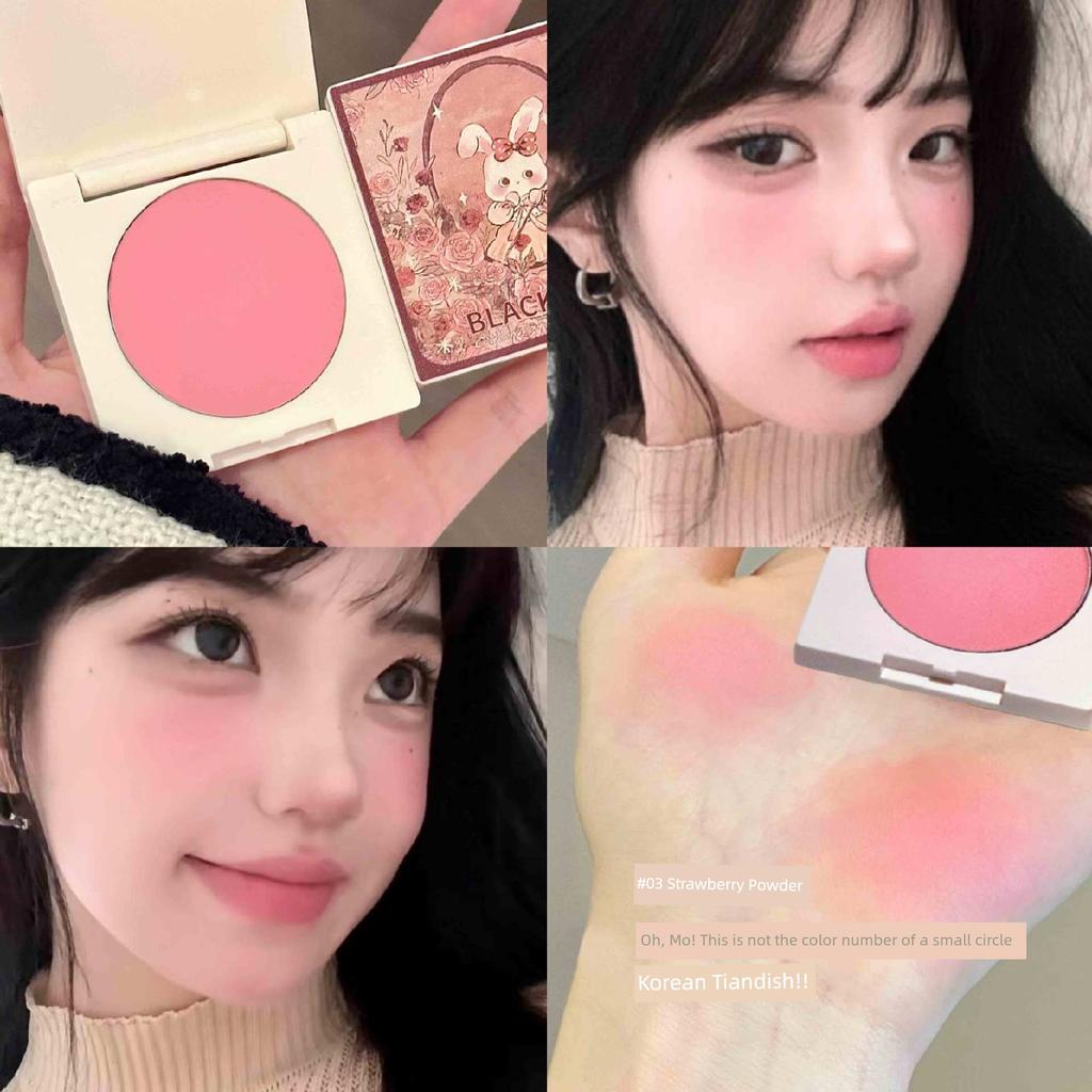 Monochrome Blush Women's Highlight Contour Compact 2025 New Arrival Nature Nude Makeup Brightening Peach Matte Expansion Sun Red Rouge