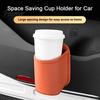 Multifunctional Car Door Container Universal Faux Leather Cup Holder, Wide-Mouth Clip Organizer for Drinks, Pocket Phones, Automotive Interior Storage