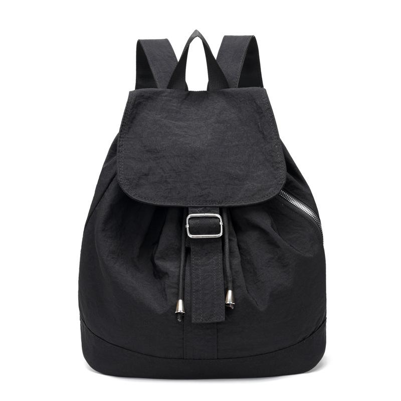 Lightweight Travel Backpack Nylon Student Schoolbag Fashion Drawstring Backpack  Teenagers