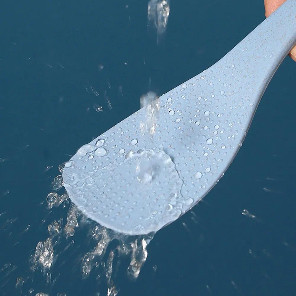 Weizenstrohmaterial Antihaft-Reislöffel Küchenutensil Reiskocher Schaufel Küchenzubehör