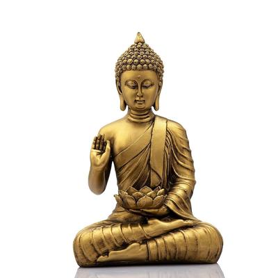 Nová socha sediaceho Budhu, výstavný kus idolu, bytové dekorácie do obývačky a darčeky (Zlatá 4)