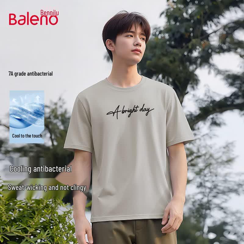 Baleno Men s Lightweight 7A Anti-bacterial Short Sleeve T-Shirt 3XL
