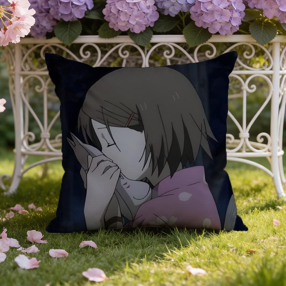 Hotarubi No animeMori E Cushion Cover Home & Car Dual-Scene Pillow Cover: Reversible for Premium Comfort