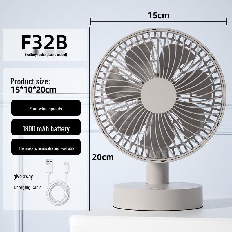 Kaxidaofu 6-Inch USB Desktop Fan with Oscillation