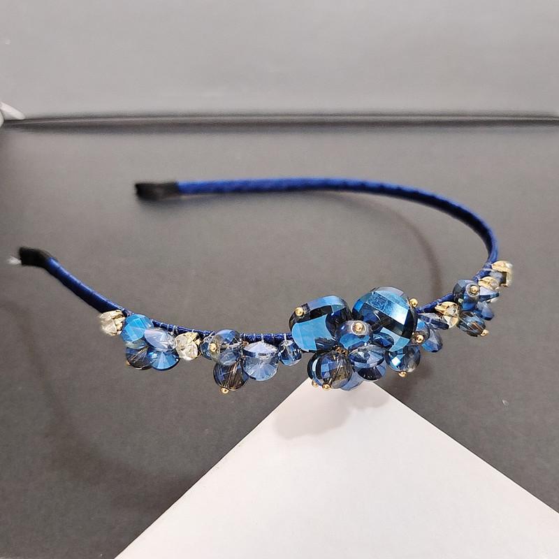 Bohemian Crystal Flower Rhinestone Handmade Hairband Headband Adult Hair Accessories Hair Jewley