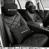 Car Suede Headrest Seat Neck Pillow Head Support For VW Tiguan Arteon Taigo Caddy CC E-up Golf Polo Passat Jetta Amarok Hub Cap