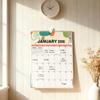 2026 Floral Wall Calendar Monthly Overview Thick Paper Calendar European American Style