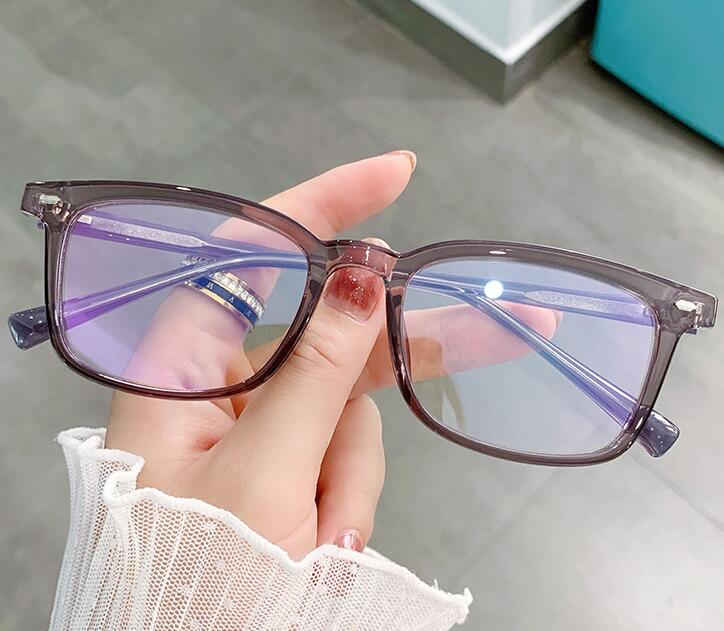 Clear Frame Small Rectangle Blue Light Blocking Glasses for Women Men Myopia Computer Eyewear Transparent Optics
