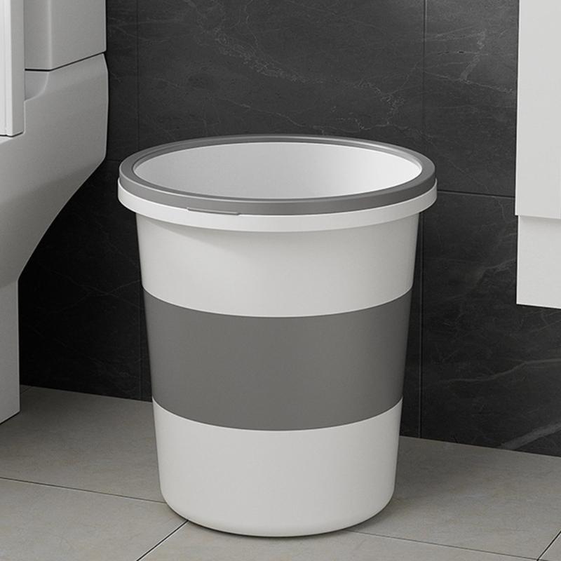 Bathroom Trash Can,Bathroom Garbage Can,Plastic Trash Bin Round Waste Basket for Bathroom,Bedroom,Office,Kitchen,Room