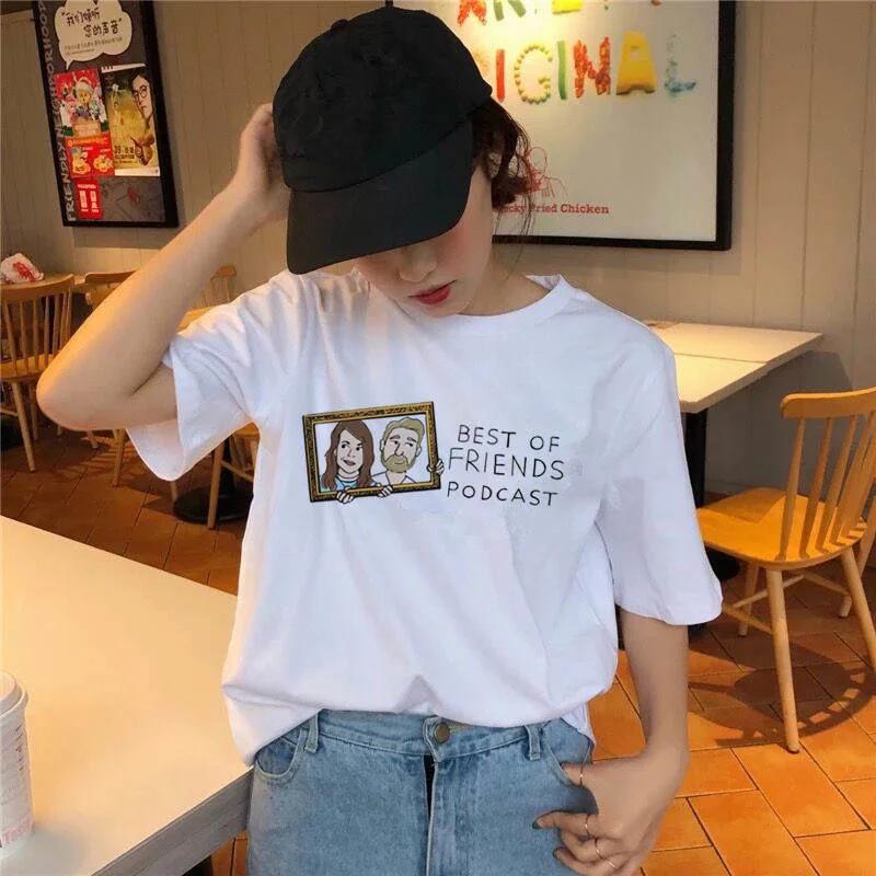 friends tv show t shirt Clothing 2026 korean tshirt 90s women female top tee shirts Graphic t-shirt Girl kawaii summer Korean