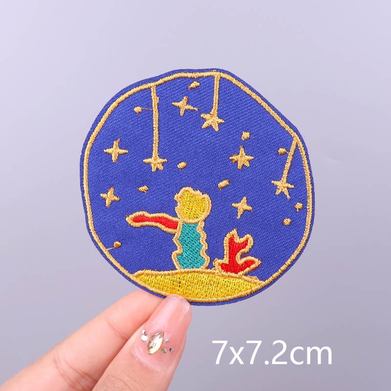 Wilderness Patch Mountain Patches Iron On Clothes River Embroidered Patches For Clothing Stripe Stickers On Clothes Hook Loop