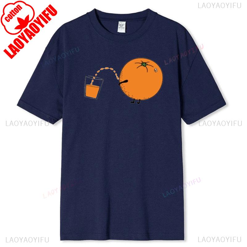 Orange Funny Tshirt Cool Casual Graphic Tee for Men Women Vintage Soft Cotton Tumblr Style Trendy Streetwear Funny Quote T Shirt