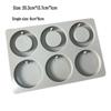 6-Cavity Round Silicone Mold for DIY Candle, Soap, Stone, and Plaster Crafts
