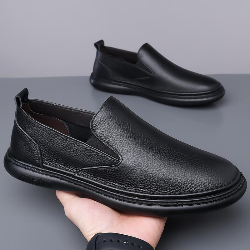 Fashion Luxury Brand Leather Driving Loafers for Mens Outdoor Light Handmade Soft Sole Sneakers Daily Slip-On Commute Casual Shoes Men