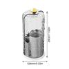Rotating Cosmetic Storage Box Transparent Multi Compartment Designs Space Saving Bathroom Countertop Organizer