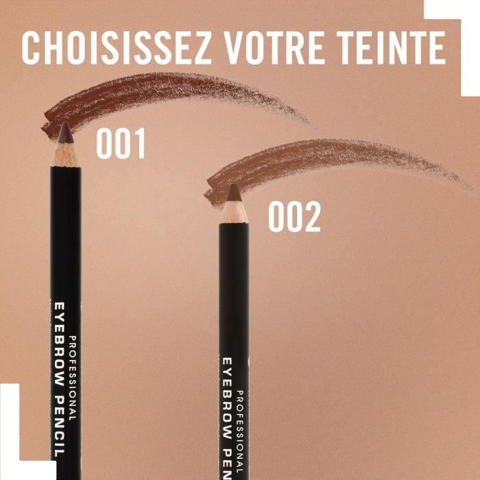 Matita sopracciglia - RIMMEL - 001 Marrone Scuro 1 - Lunga tenuta - Applicazione precisa - Waterproof