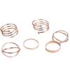 6 Pieces Girls Ring Set Adjustable Joint Jewellery Alloy Opening Decoration Elegant Rings Accessories for Birthday Party